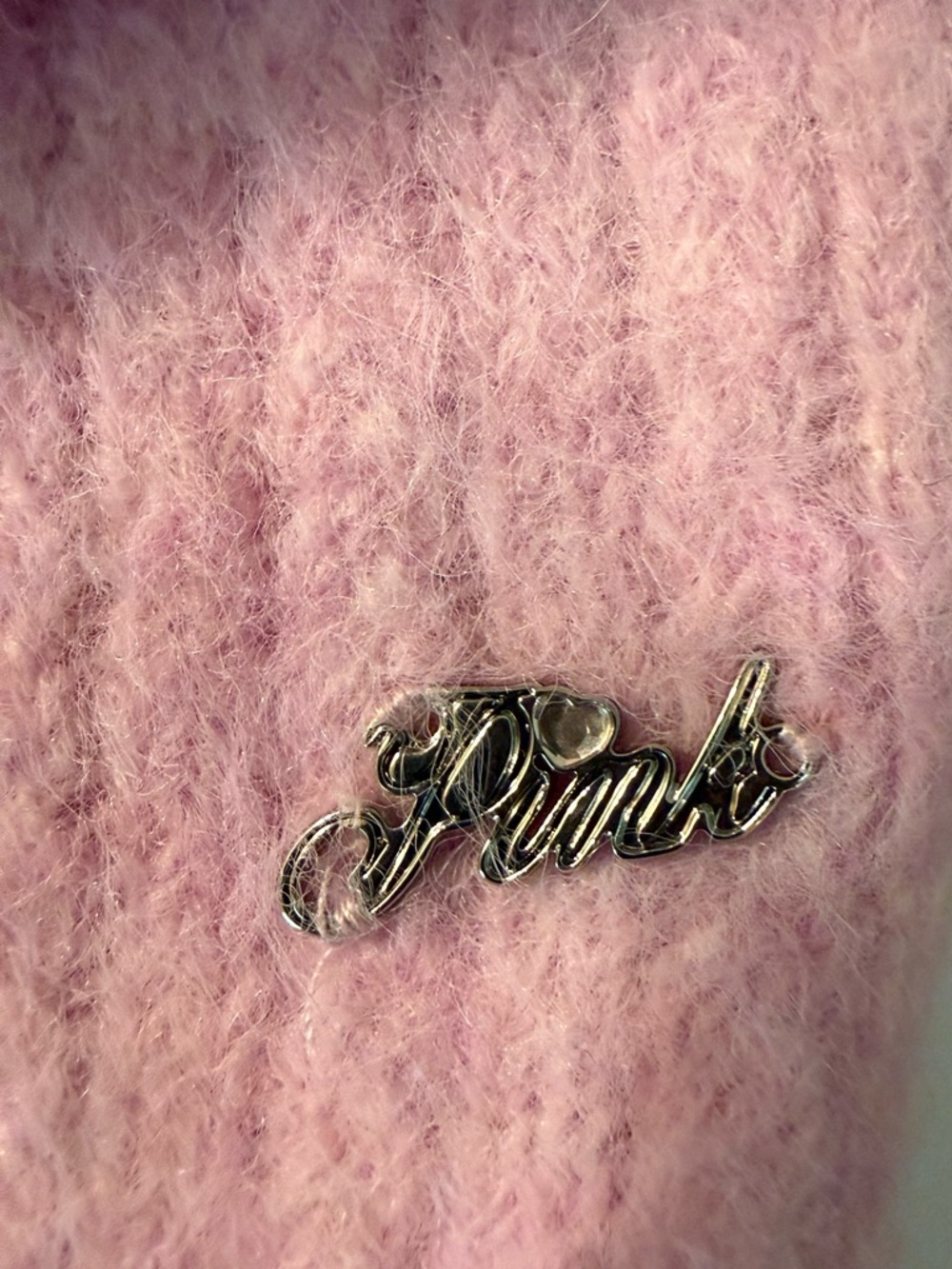 VS Pink Cropped Cardigan NWOT - Picture 6 of 6